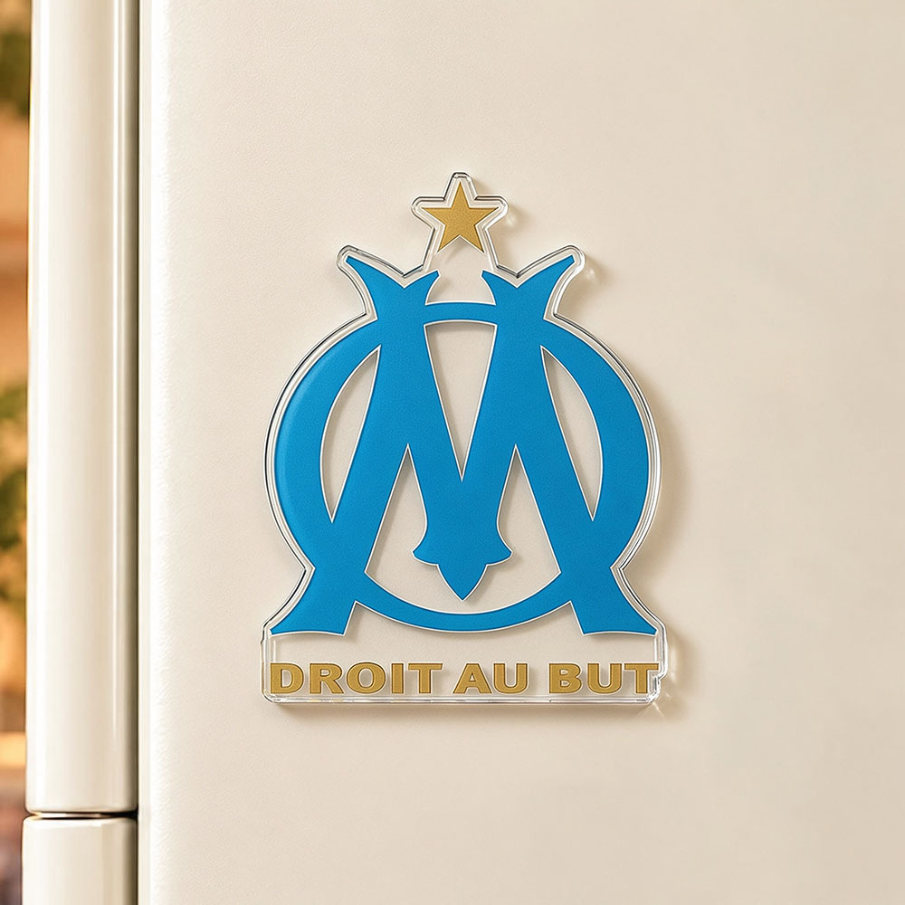 Football Club Badge Acrylic Fridge Magnet | Soccer Team Crest Refrigerator Magnet - 