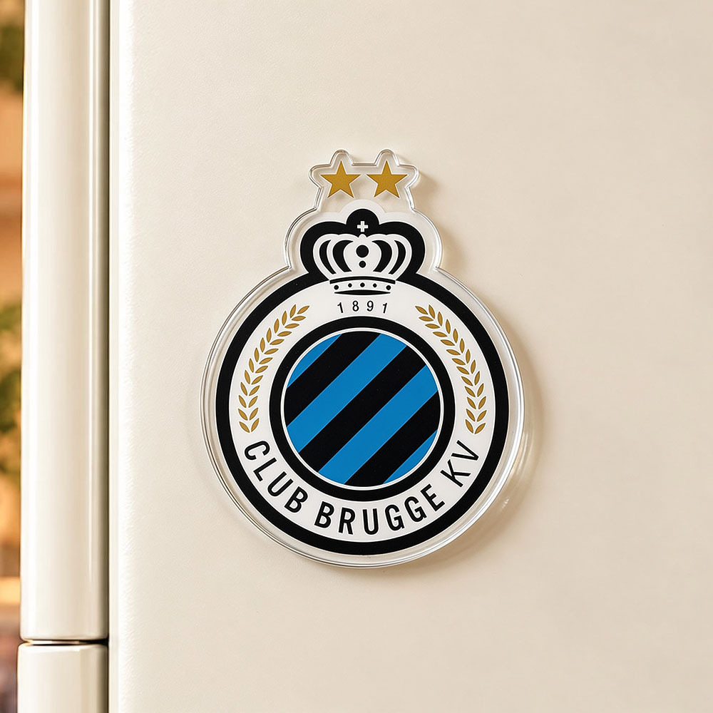 Football Club Badge Acrylic Fridge Magnet | Soccer Team Crest Refrigerator Magnet - 