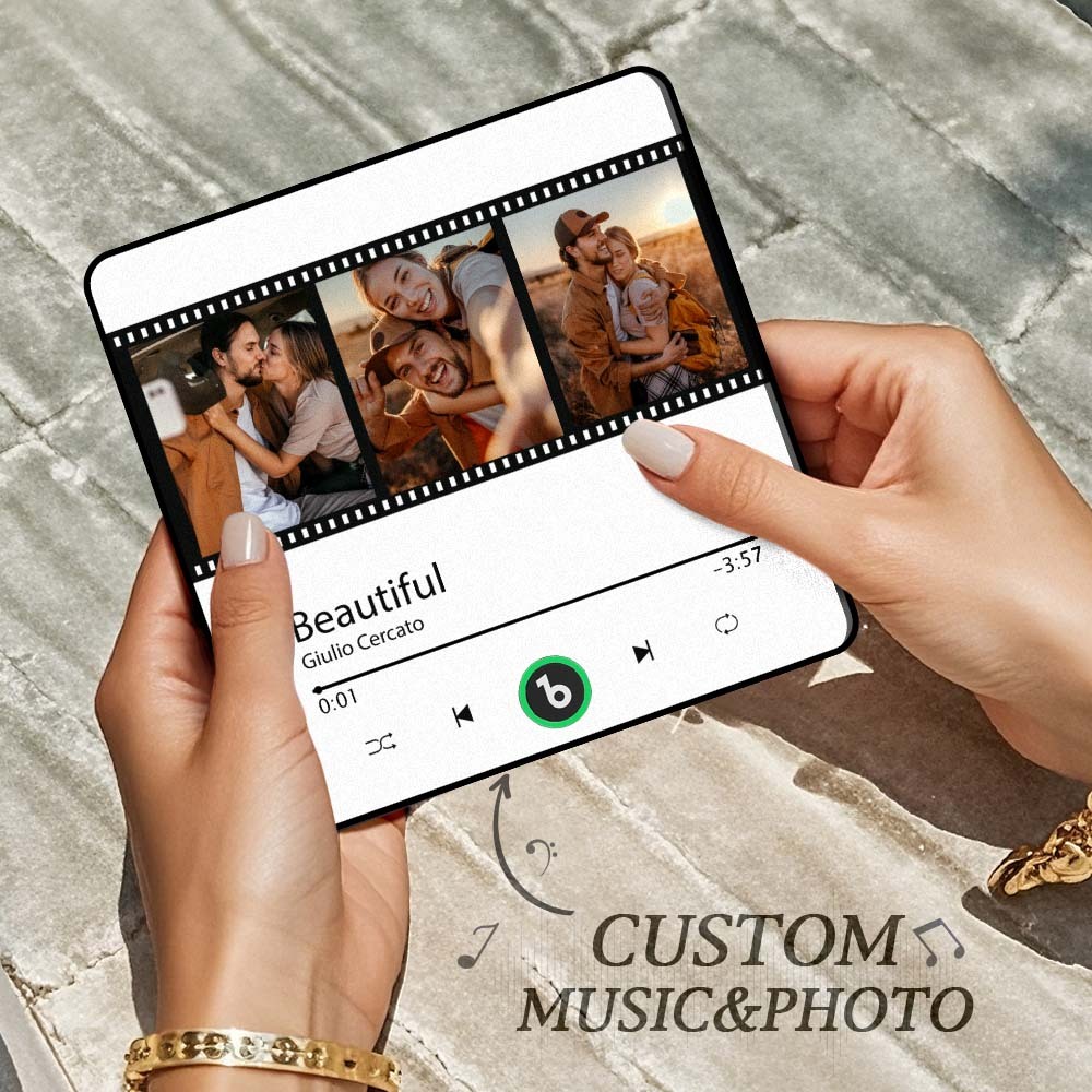 Custom Music Fridge Magnet New 4.0 Upgrade Music Wall Photo Sticker That Plays Music Without Cell Phone Multiple Styles Couple Gifts - MyFaceTshirt