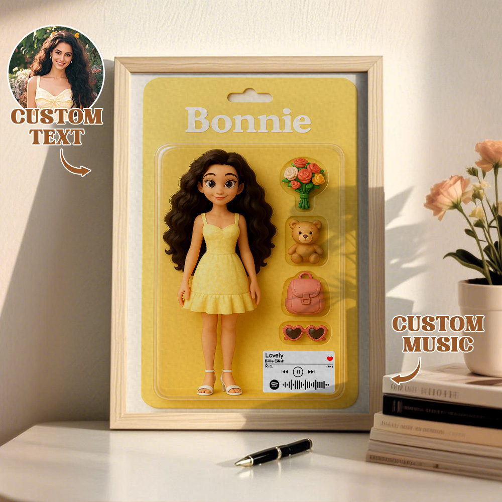 Custom Starter Pack Portrait, Personalized Portrait 3D Blister Toy Art, Custom Action Figure - GiftlabUS