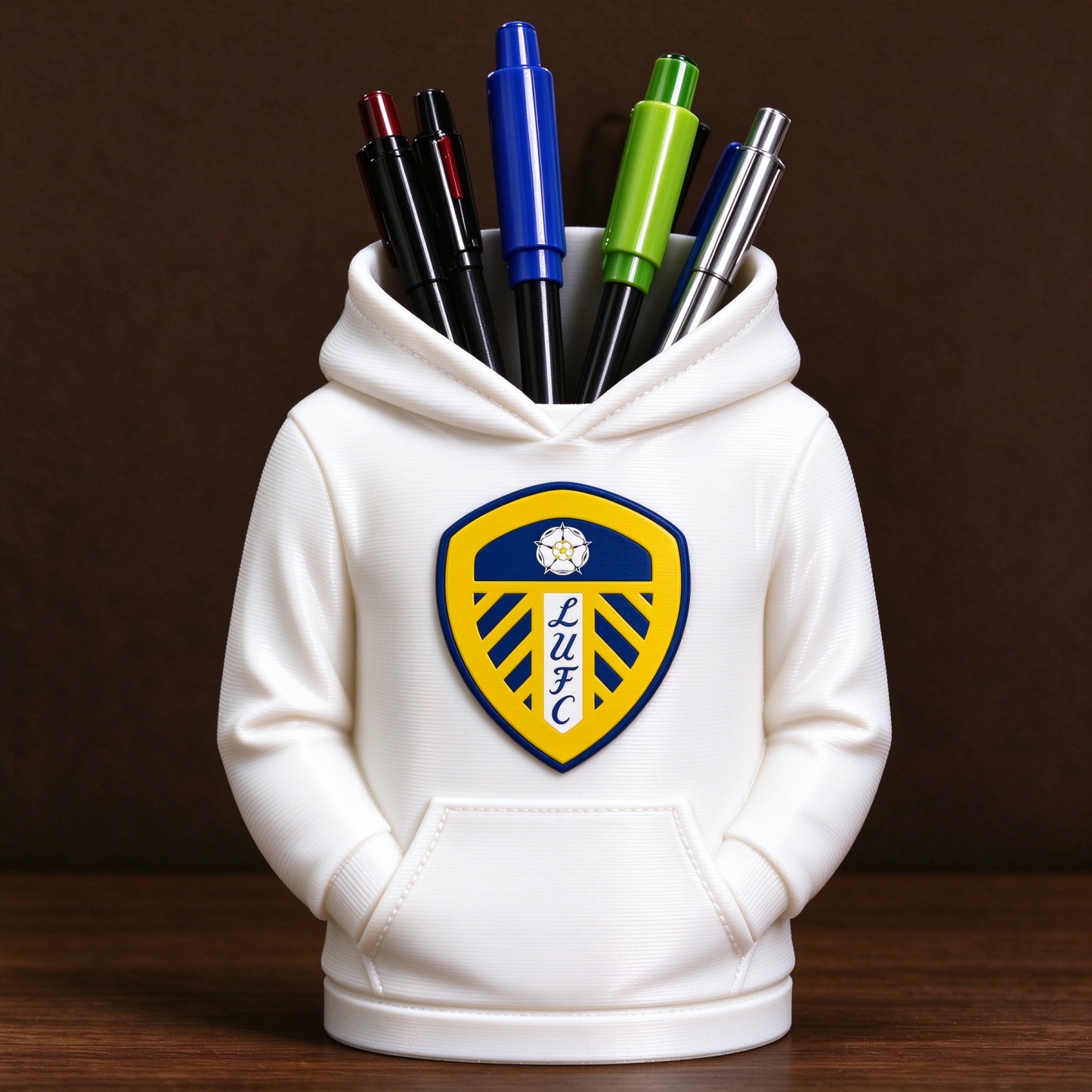UK Football Hoodie Pen Holder 3D Printed Desk Organizer Soccer Fan Gift - 