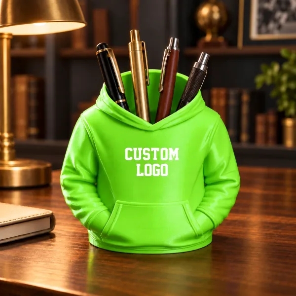 Custom Logo Hoodie Pen Holder 3D Printed Desk Organizer