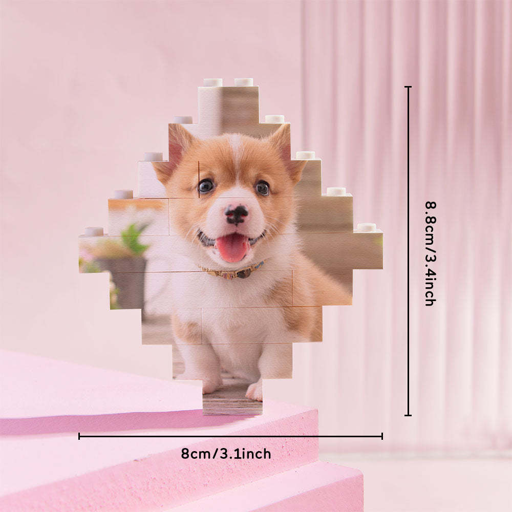 Photo Building Bricks Personalised Block Lozenge Shape - 