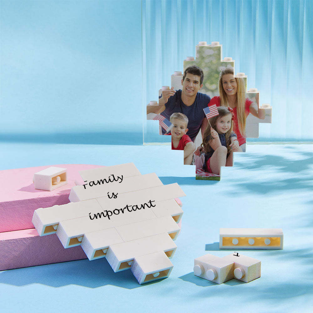 Photo Building Bricks Personalised Block Lozenge Shape - 