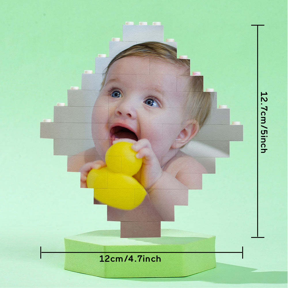 Photo Building Bricks Personalised Block Lozenge Shape - 