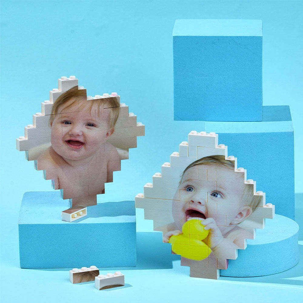 Photo Building Bricks Personalised Block Lozenge Shape - 