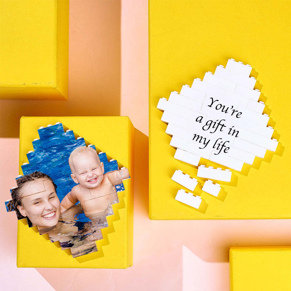 Photo Building Bricks Personalised Block Lozenge Shape - 