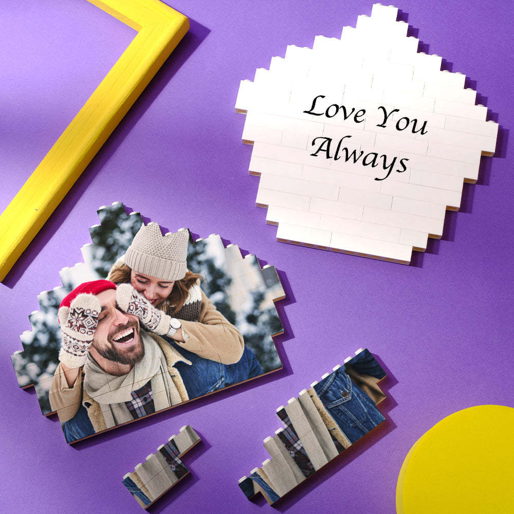 Custom Photo Block Building Bricks Pentagon Shape - 