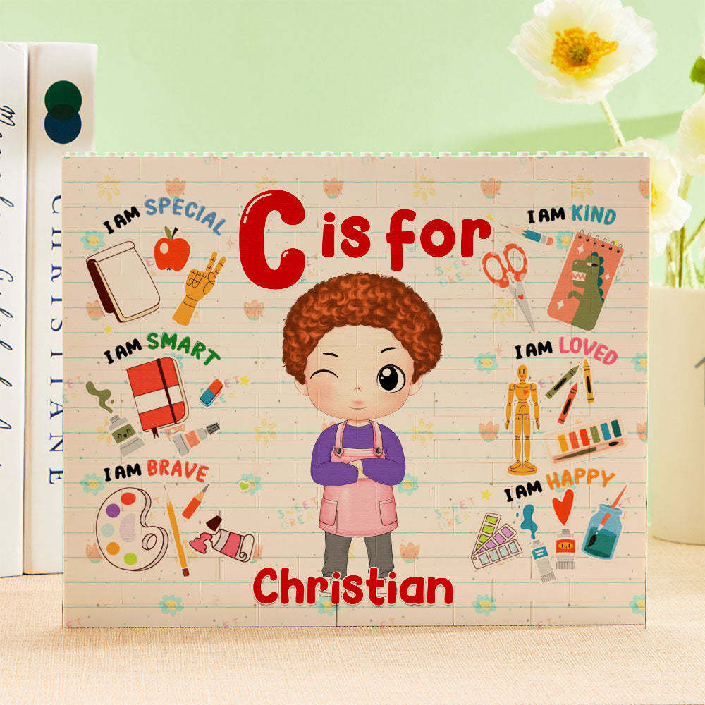 Personalized Horizontal Building Brick My Dream Job Block Birthday Gift For Kids - 