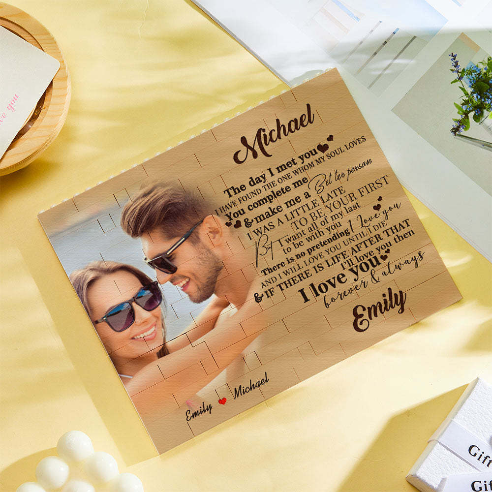 Personalized Photo Building Block Brick You Complete Me