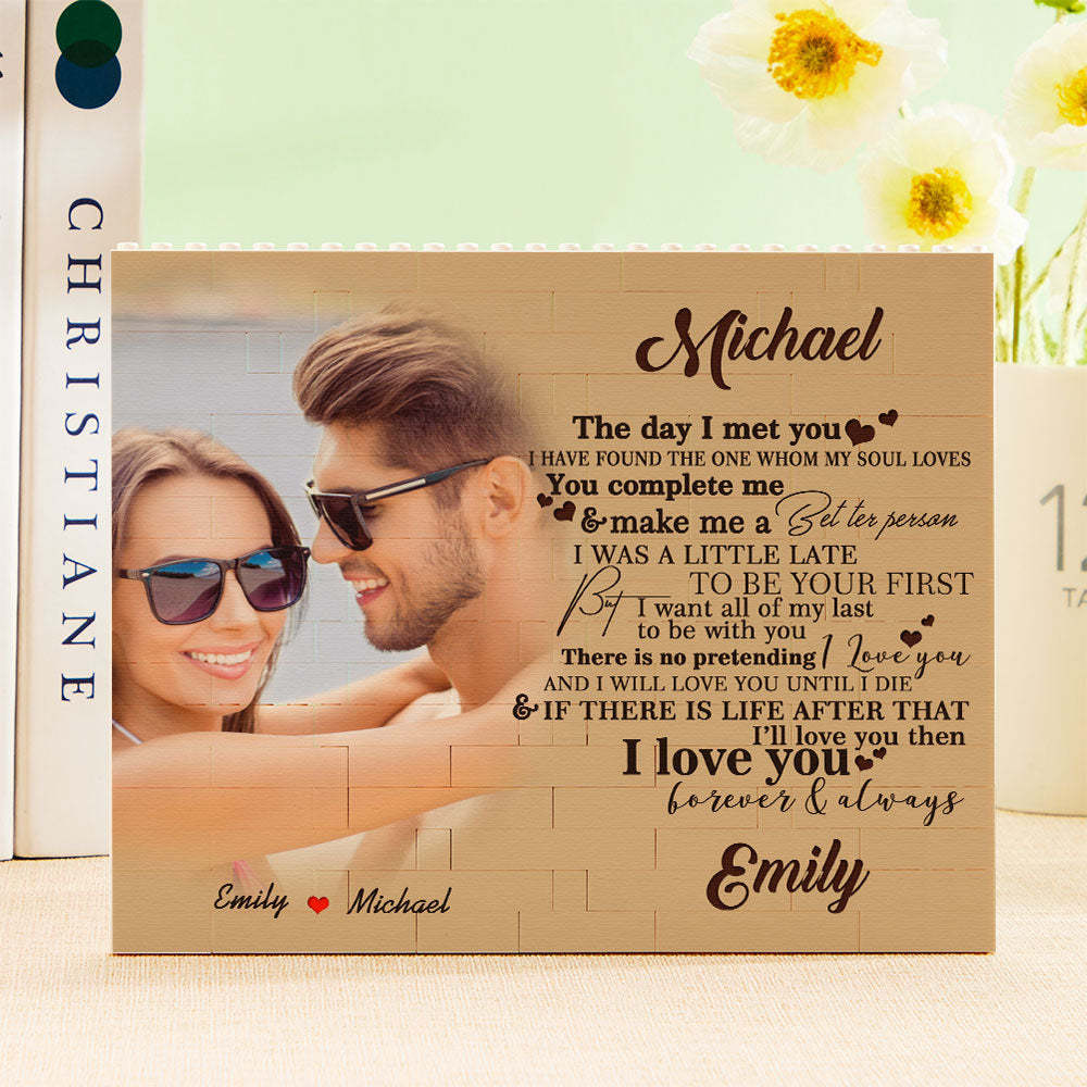 Personalized Photo Building Block Brick You Complete Me