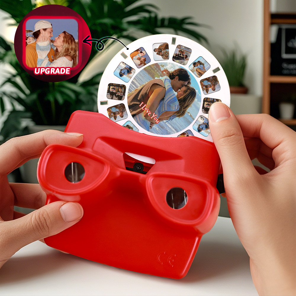 Custom Upgrade 3D Viewfinder and Reel-Personalized Gift with your own photos Text and Photo Viewer Multiple Films Available Valentine's Day Gifts - 