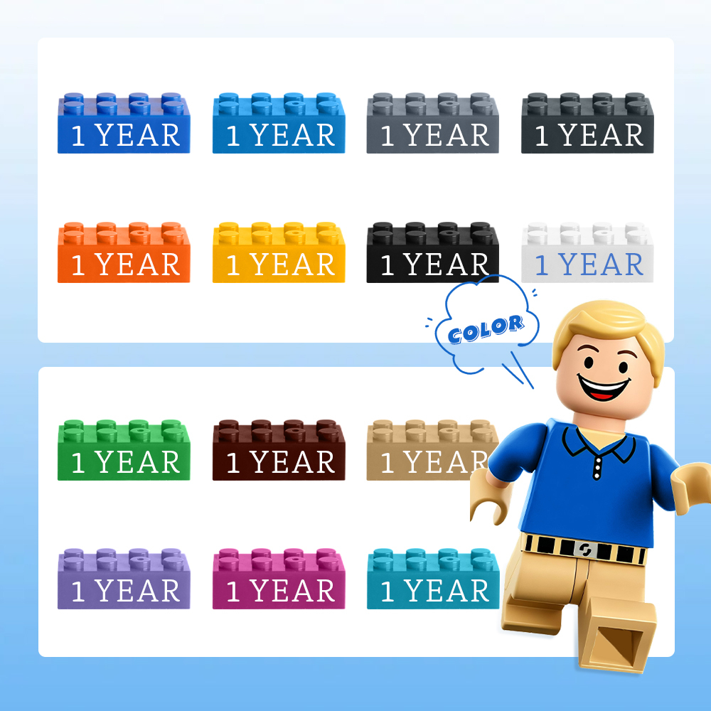 Building Block Gifts Custom Text Induction Gift Company Age Building Blocks Multi-Color Different Size Building Block Gifts