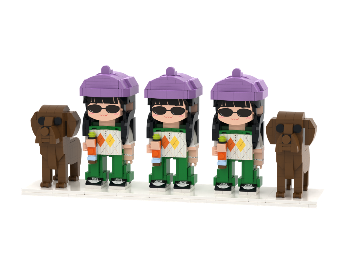 Personalized 1 People Fully Body People With Dog and Cat Pets Family Gifts