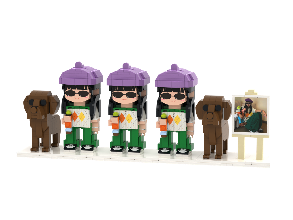 Personalized 1 People Fully Body People With Dog and Cat Pets Family Gifts