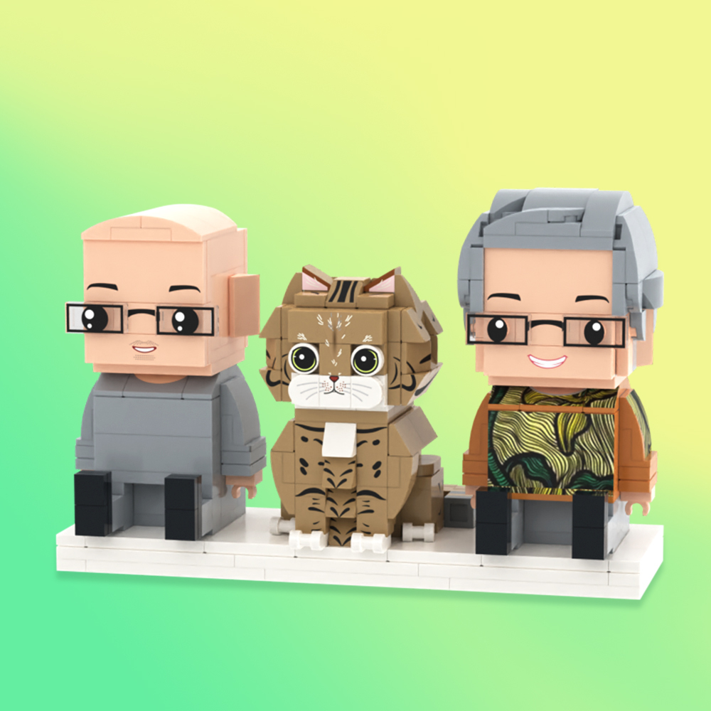 Custom Full Body Brick Figures Personalized Sitting Brick Figures Universal Interlocking Plastic Toy Christmas Gift Ideas For You Loved One