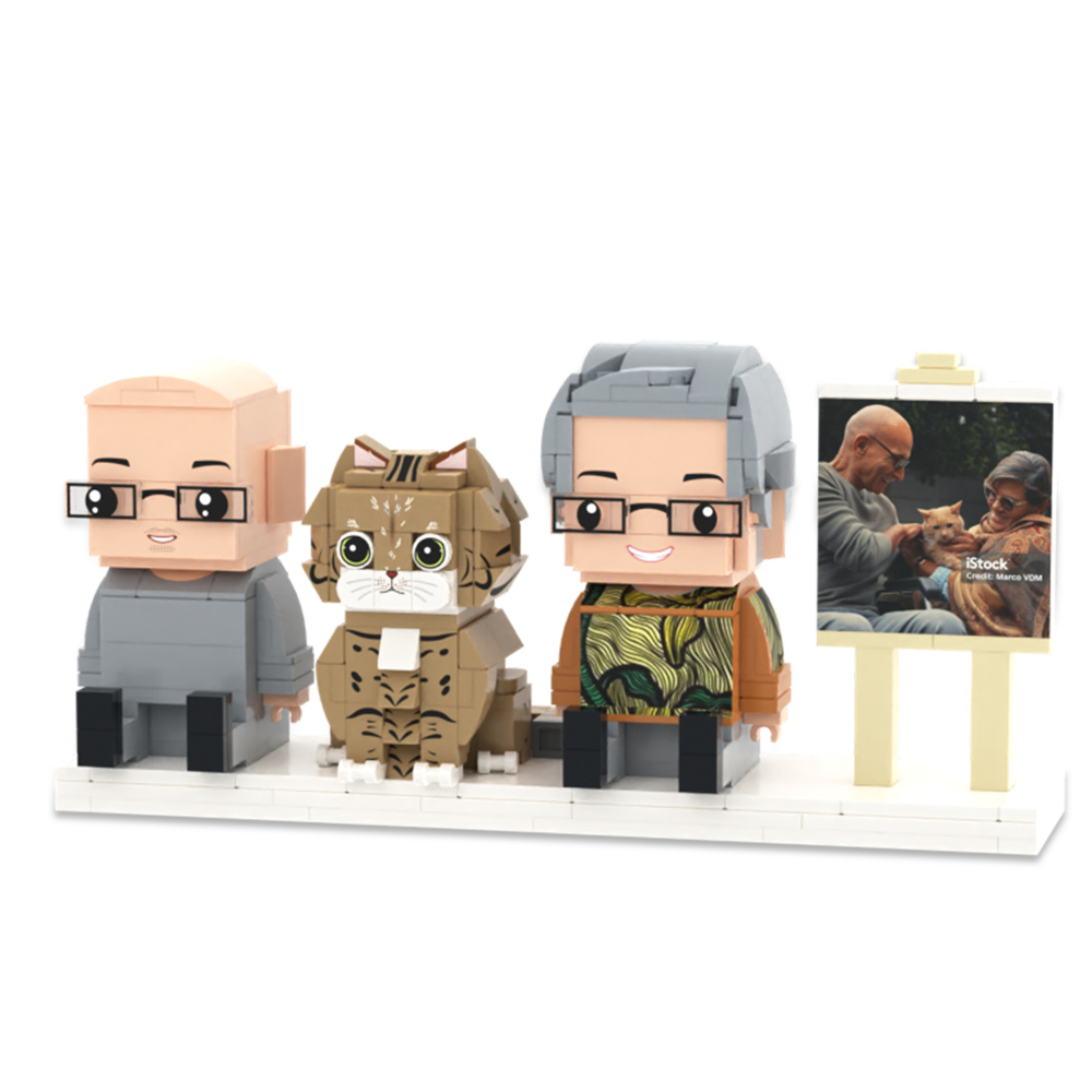 Custom Full Body Brick Figures Personalized Sitting Brick Figures Universal Interlocking Plastic Toy Christmas Gift Ideas For You Loved One