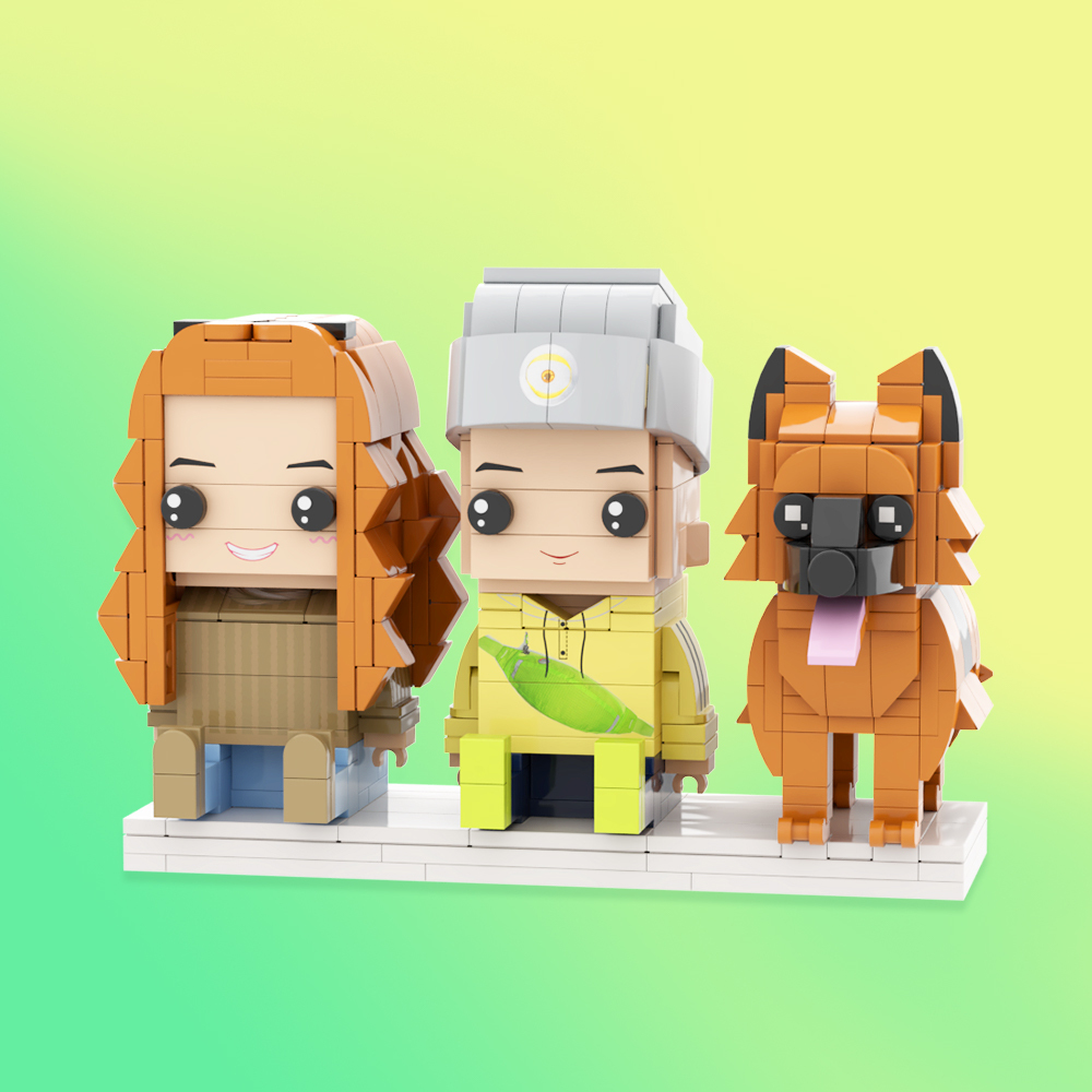 Custom Full Body Brick Figures Personalized Sitting Brick Figures Universal Interlocking Plastic Toy Christmas Gift Ideas For You Loved One