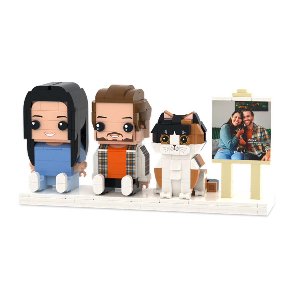 Custom Full Body Brick Figures Personalized Sitting Brick Figures Universal Interlocking Plastic Toy Christmas Gift Ideas For You Loved One