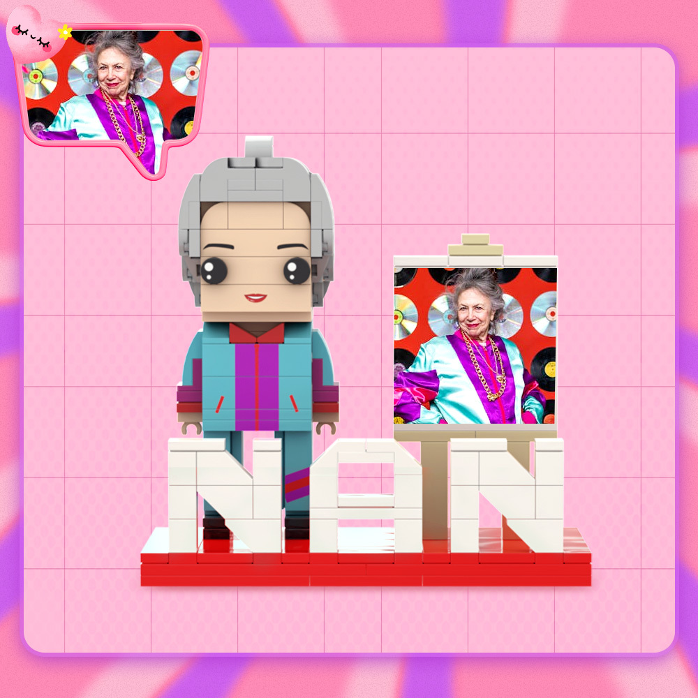 Custom Brick Figures for Mother's Day Gift With LOVE Full Body Customizable 1 People