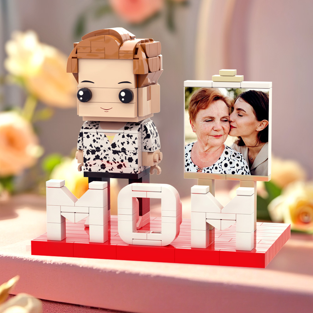 Custom Brick Figures for Mother's Day Gift With LOVE Full Body Customizable 1 People