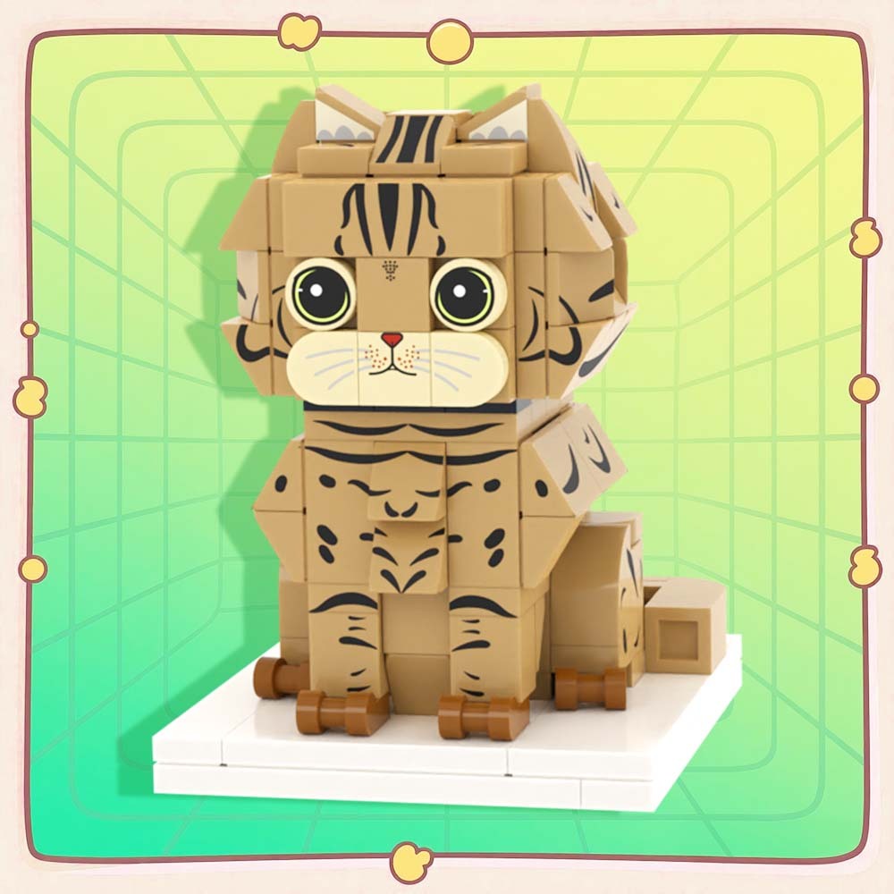 Persaonalized Cat Dog Full Body Brick Figures Pet Family Gift