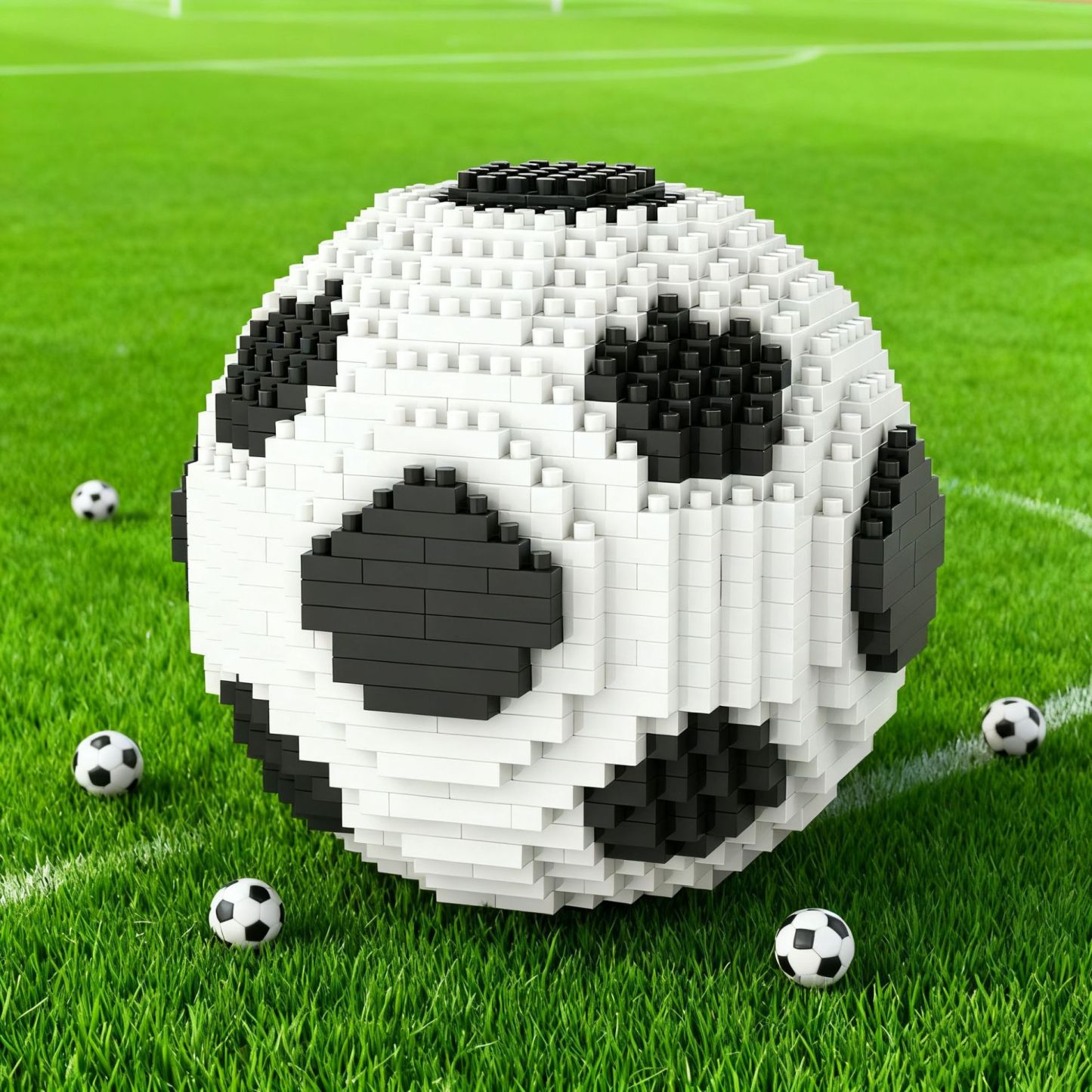 Block Building Golden Trophy Model Kit – DIY Pixel Brick Championship Cup Decor, Creative Desktop Display Gift for Sports Fans - 