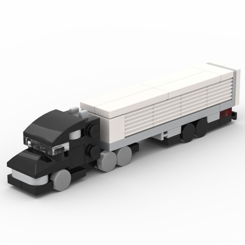 Black container truck
