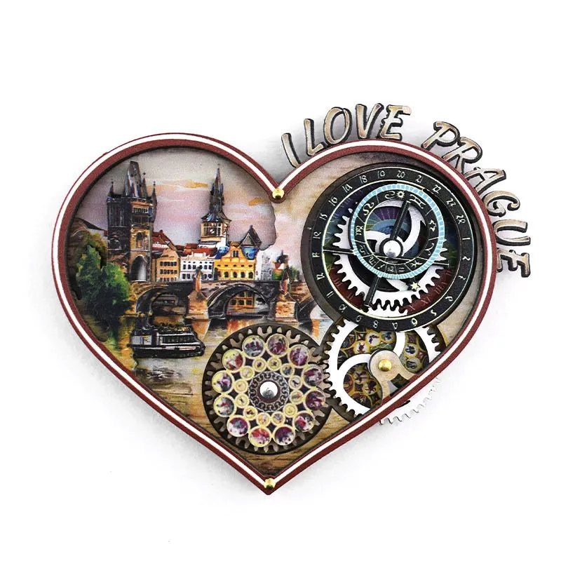 Prague Astronomical Clock Fridge Magnet Czech Republic Travel Gift - 