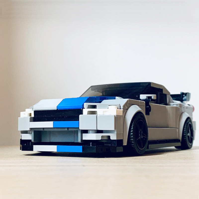 Vehicle Racing Car Building Block Set Model Car Construction Toys for Kids