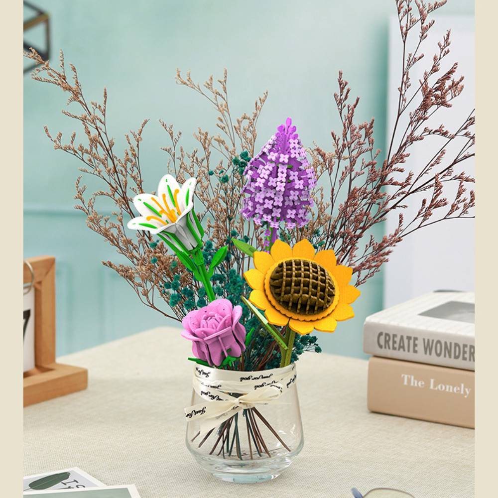 DIY Wooden Flower Puzzle 3D Puzzle Mother's Day Gifts for Mum -