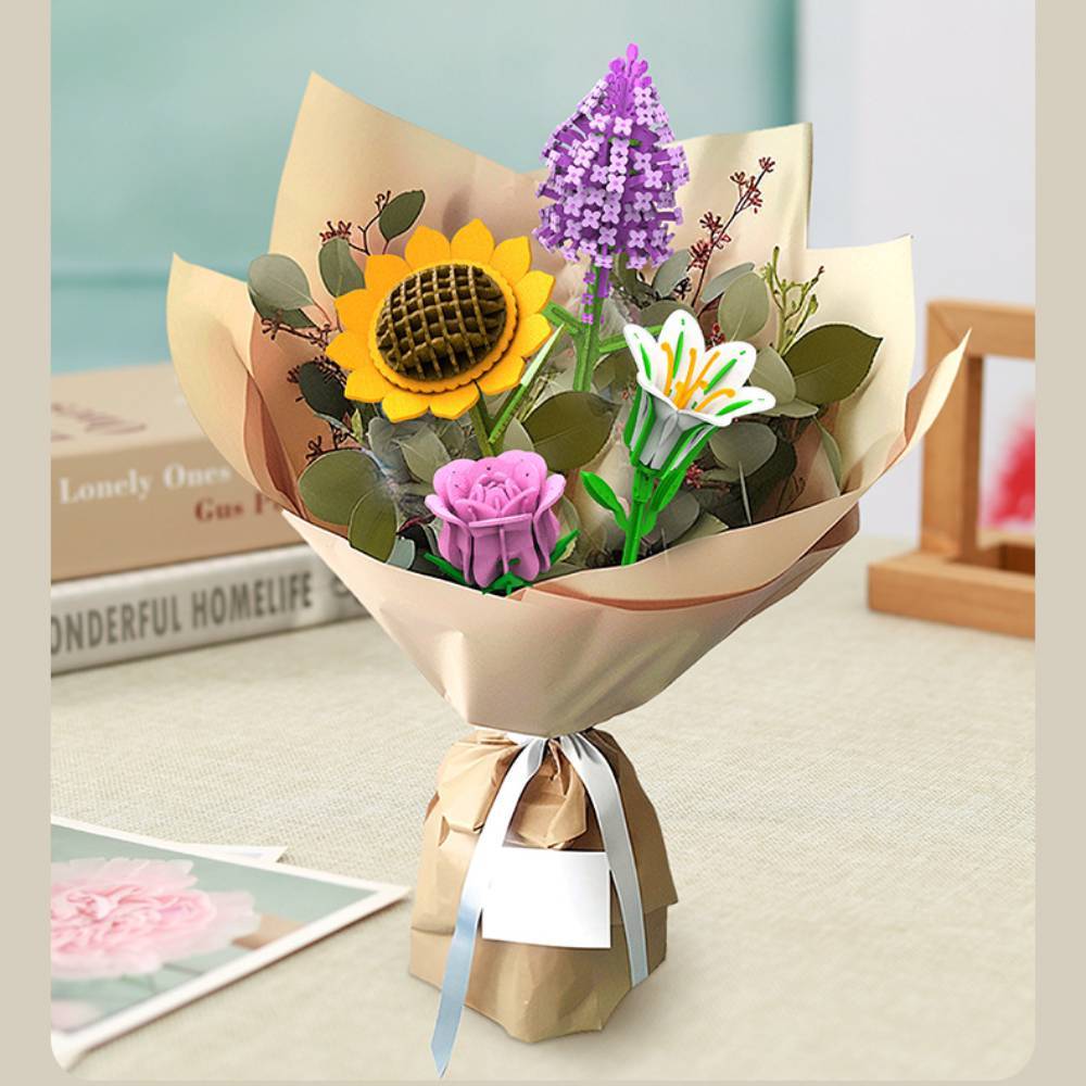 DIY Wooden Flower Puzzle 3D Puzzle Mother's Day Gifts for Mum -