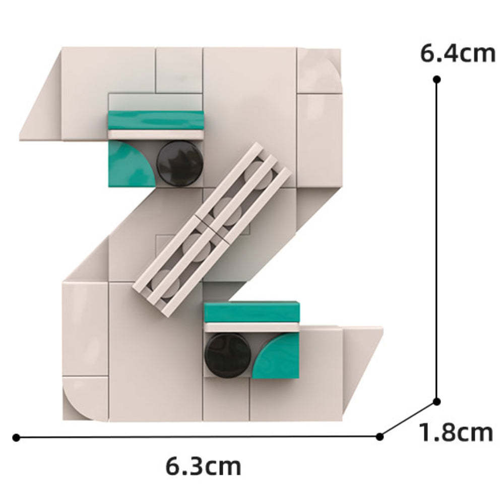 Alphabet Building Block 26 Alphabet Building Block Model Gift for Kids
