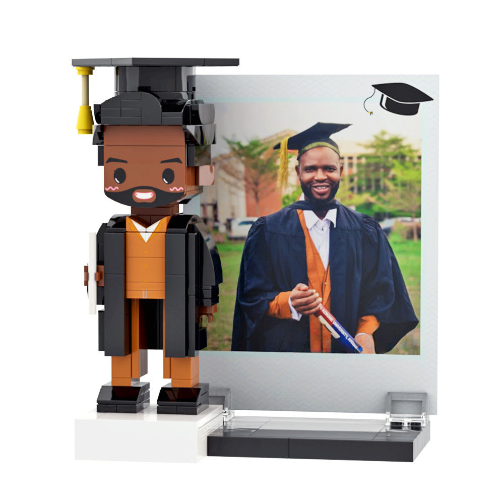 Graduation Gift Custom Brick Figure Full Body Customizable 1 Person