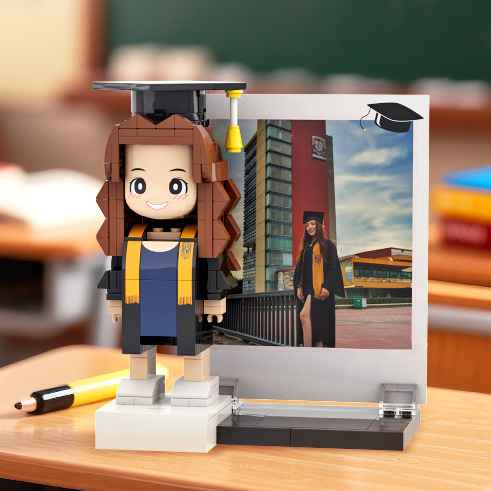 Graduation Gift Custom Brick Figure Full Body Customizable 1 Person