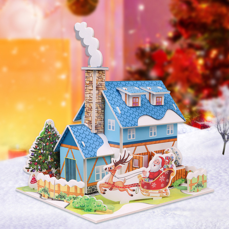 3D Puzzle Kit - DIY Christmas Tree Box for Holiday Decor - 