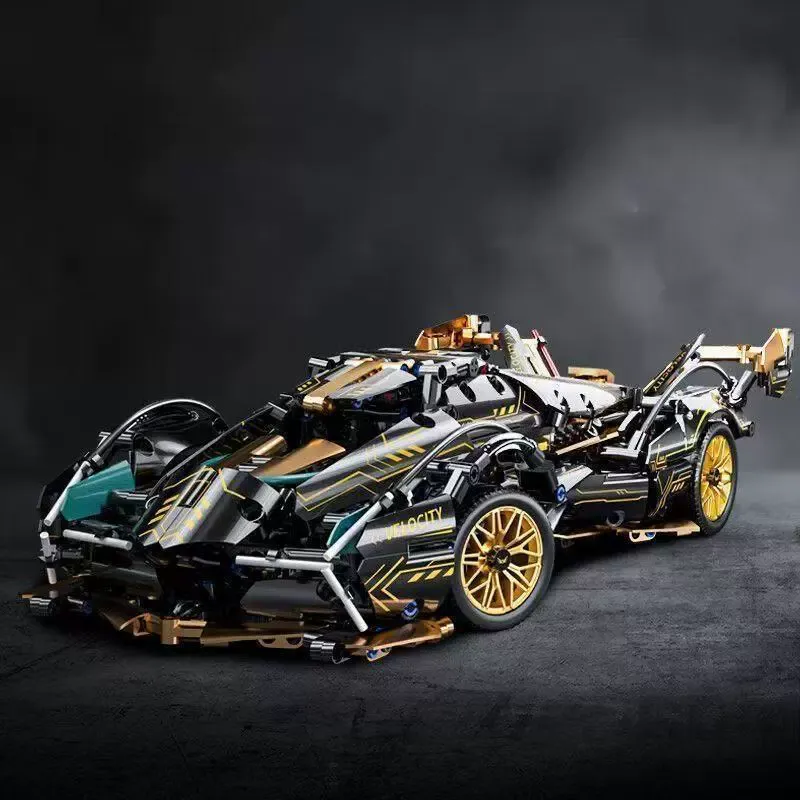 DIY Building Block 1:14 Sports Car Model Kit – Premium Collectible Supercar Building Set