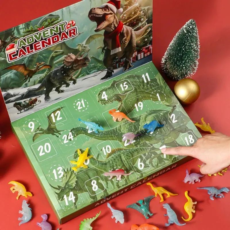 Dinosaur Advent Calendar 24 Day Christmas Countdown Christmas Gift - 