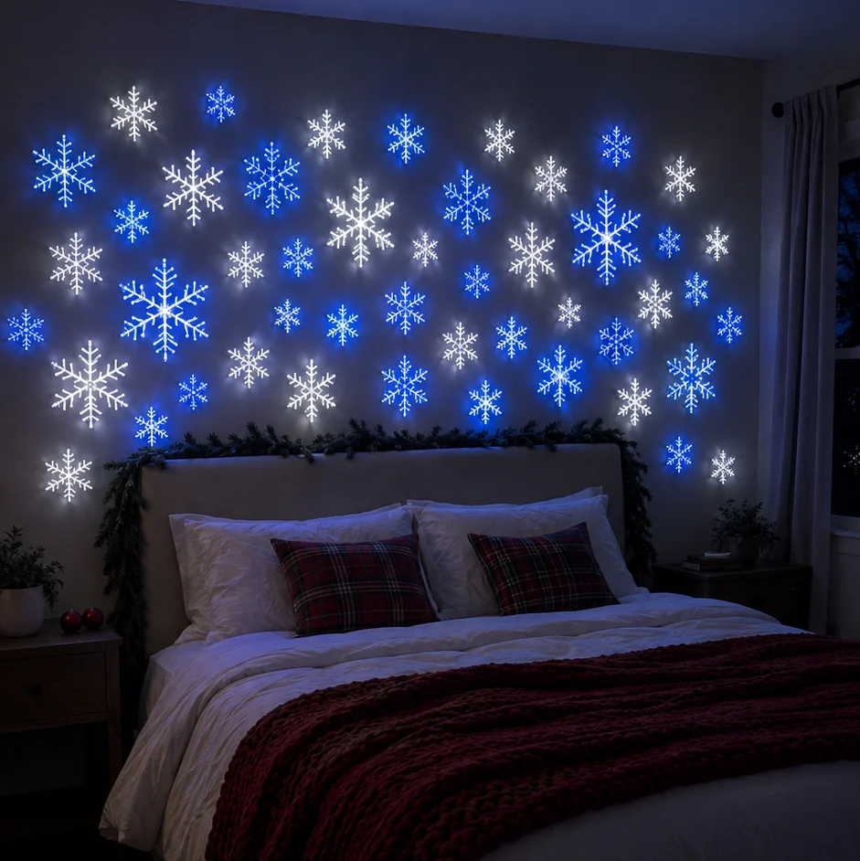 Snowflake LED Wall Set Night Light