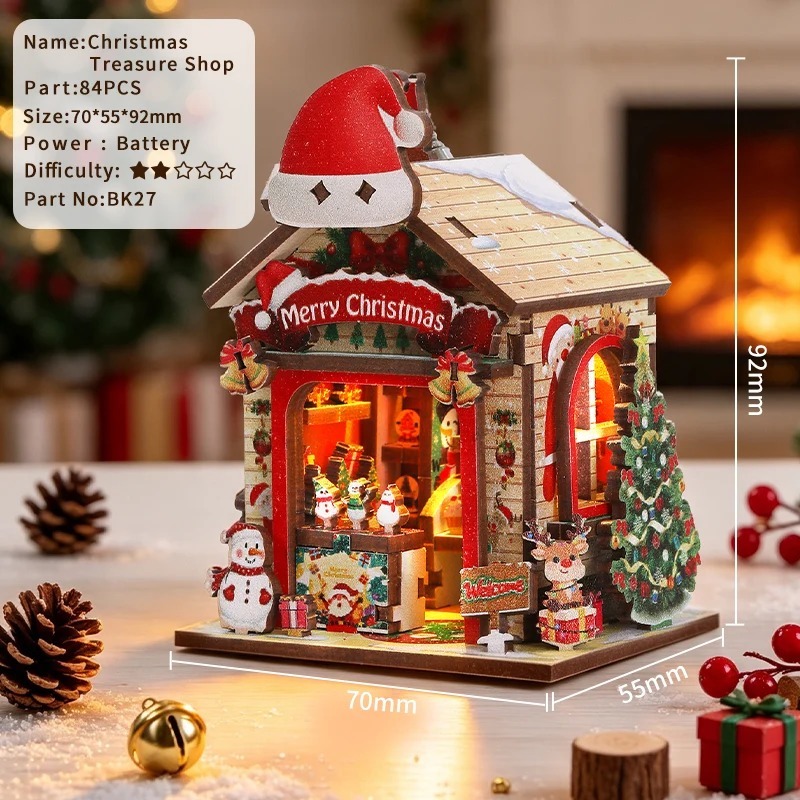DIY Fridge Magnets  Christmas & Halloween 3D puzzle toys, gifts for boys and girls.