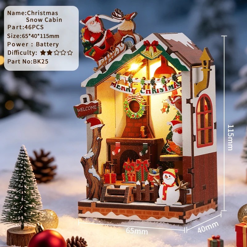 DIY Fridge Magnets  Christmas & Halloween 3D puzzle toys, gifts for boys and girls.