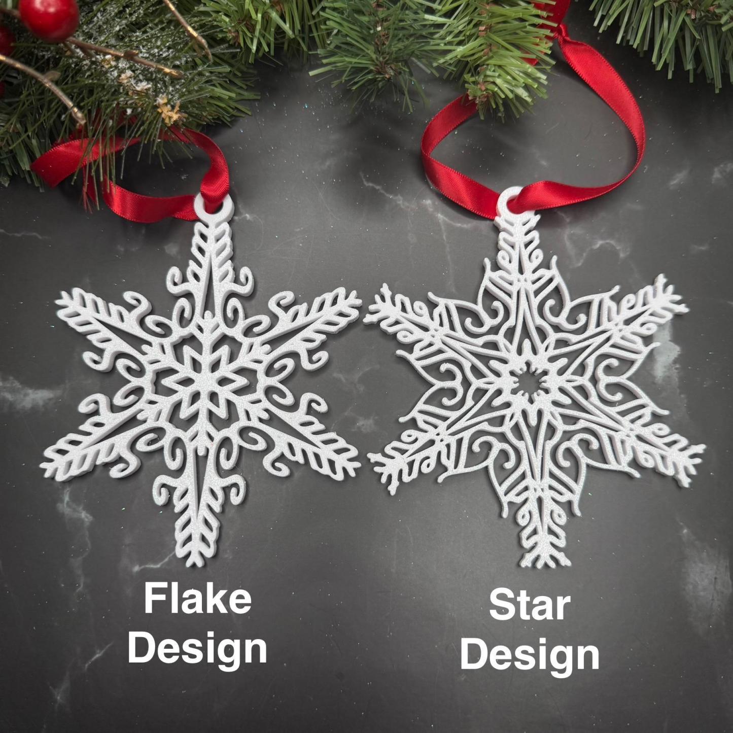 Custom Name Snowflake Ornament: Personalized Christmas Keepsake
