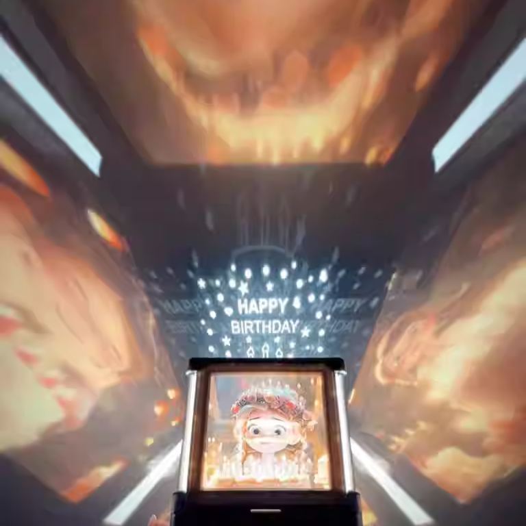 Projection Night Lights Custom 5-Side Photo Photo Anniversary Gift Christmas Gift for Loved Ones - 