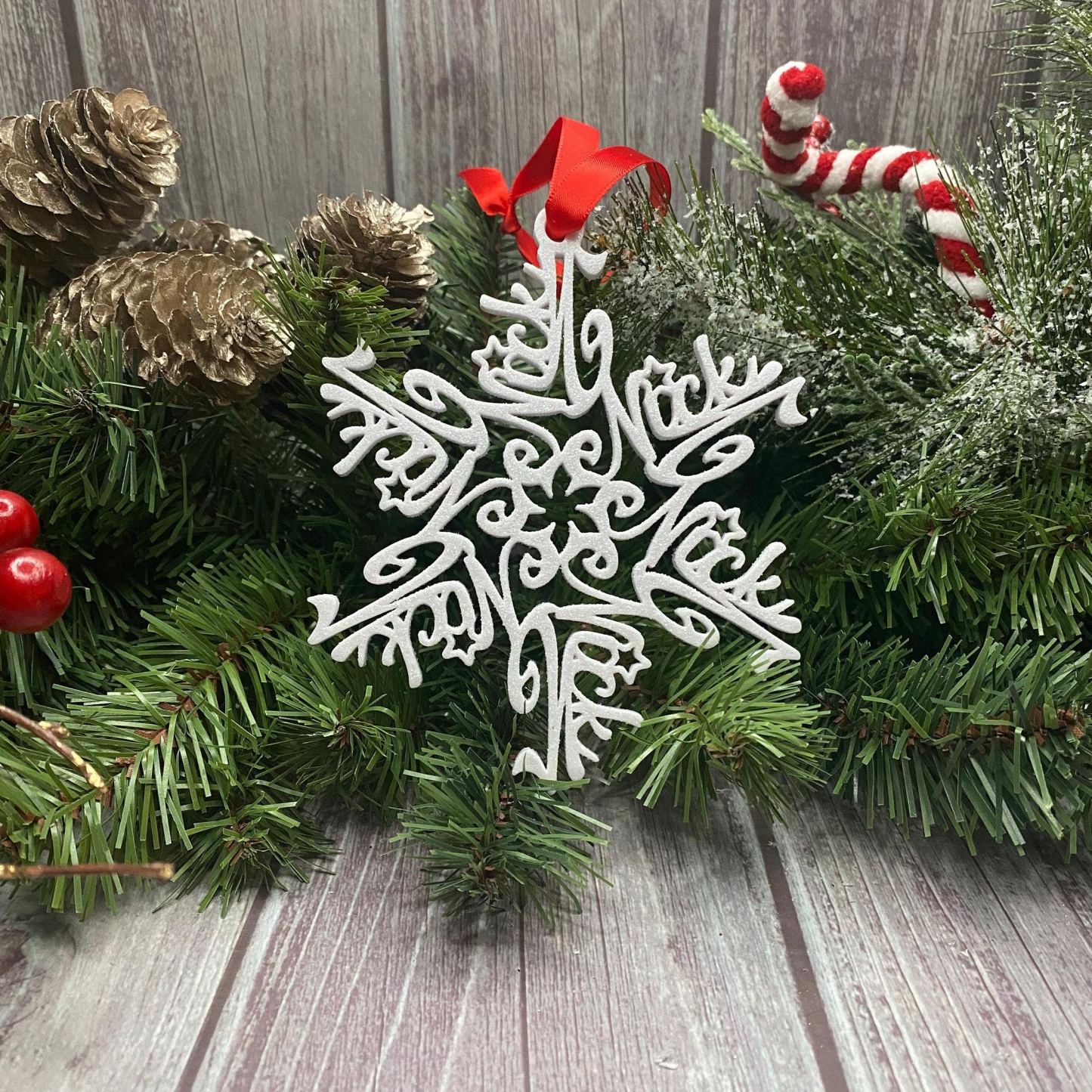 Custom Name Snowflake Ornament: Personalized Christmas Keepsake