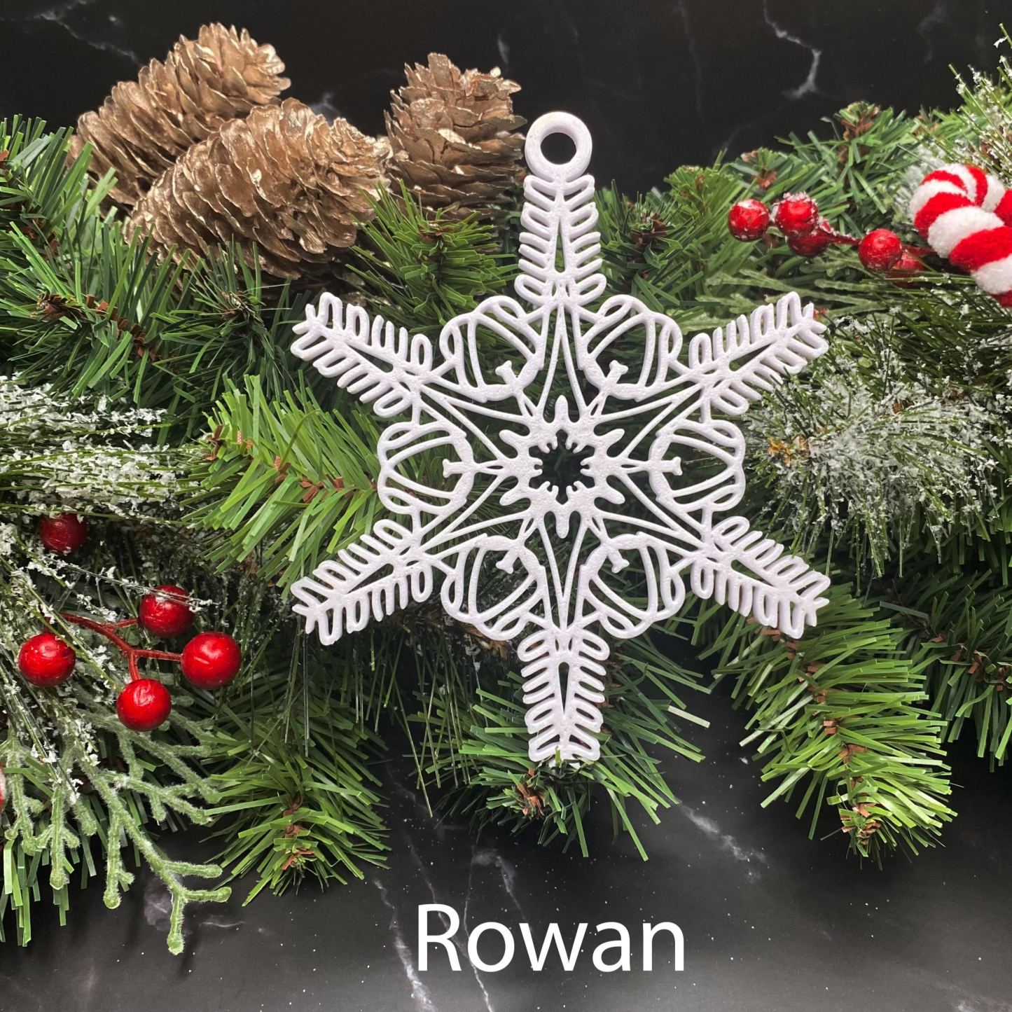 Custom Name Snowflake Ornament: Personalized Christmas Keepsake