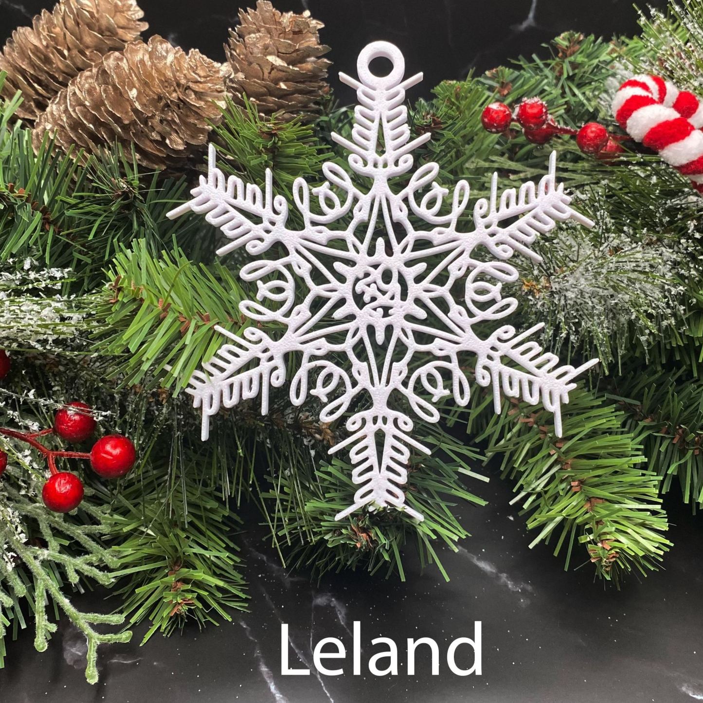 Custom Name Snowflake Ornament: Personalized Christmas Keepsake