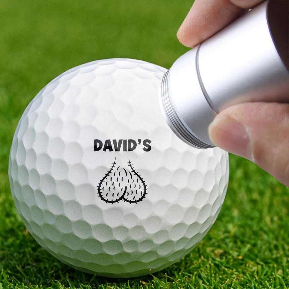 Personalized Golf Ball Stamp Box Golf Gifts for Men, Funny Gift - 