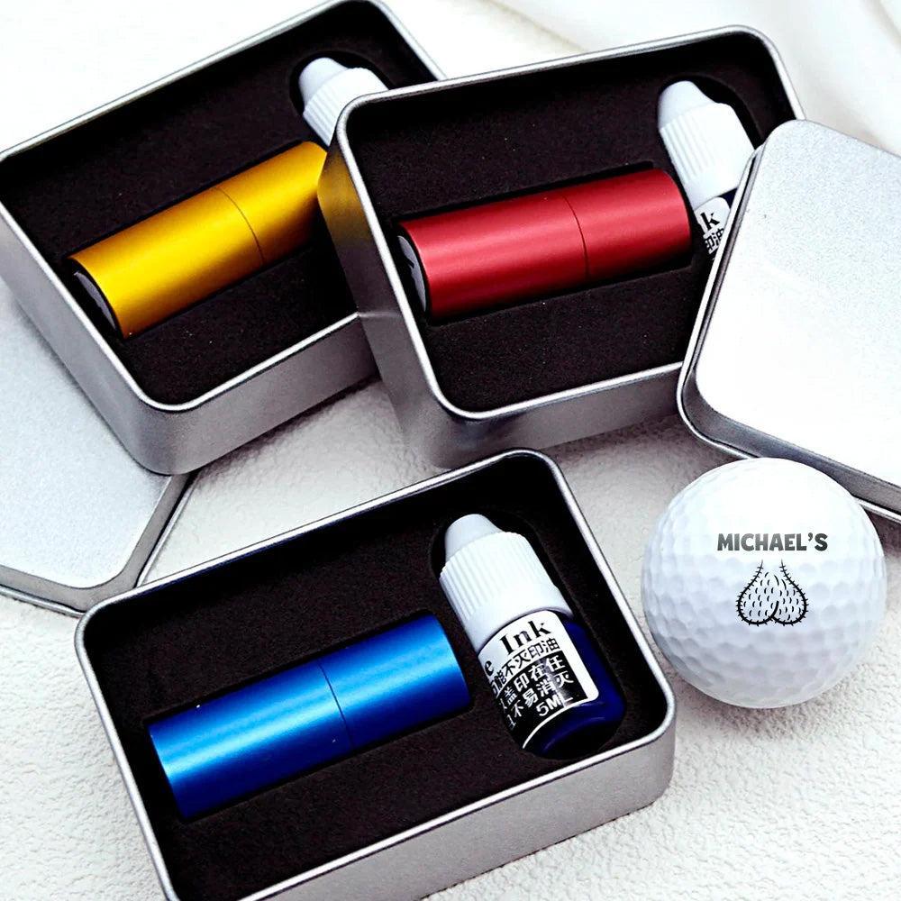 Personalized Golf Ball Stamp Box Golf Gifts for Men, Funny Gift - 