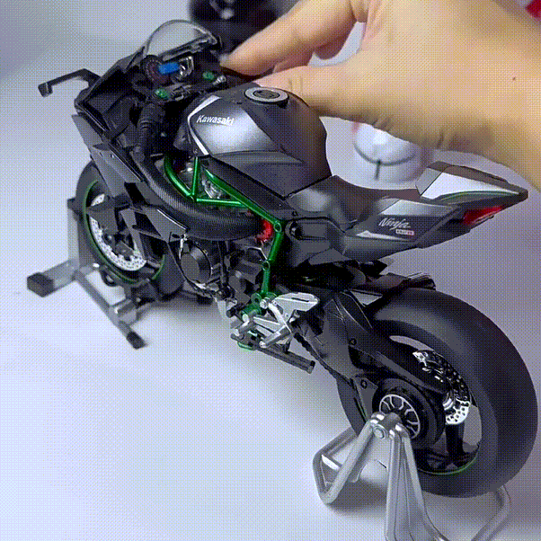 Superbike Model Kit 1:9 Scale Racing Motorcycle Collectible - 