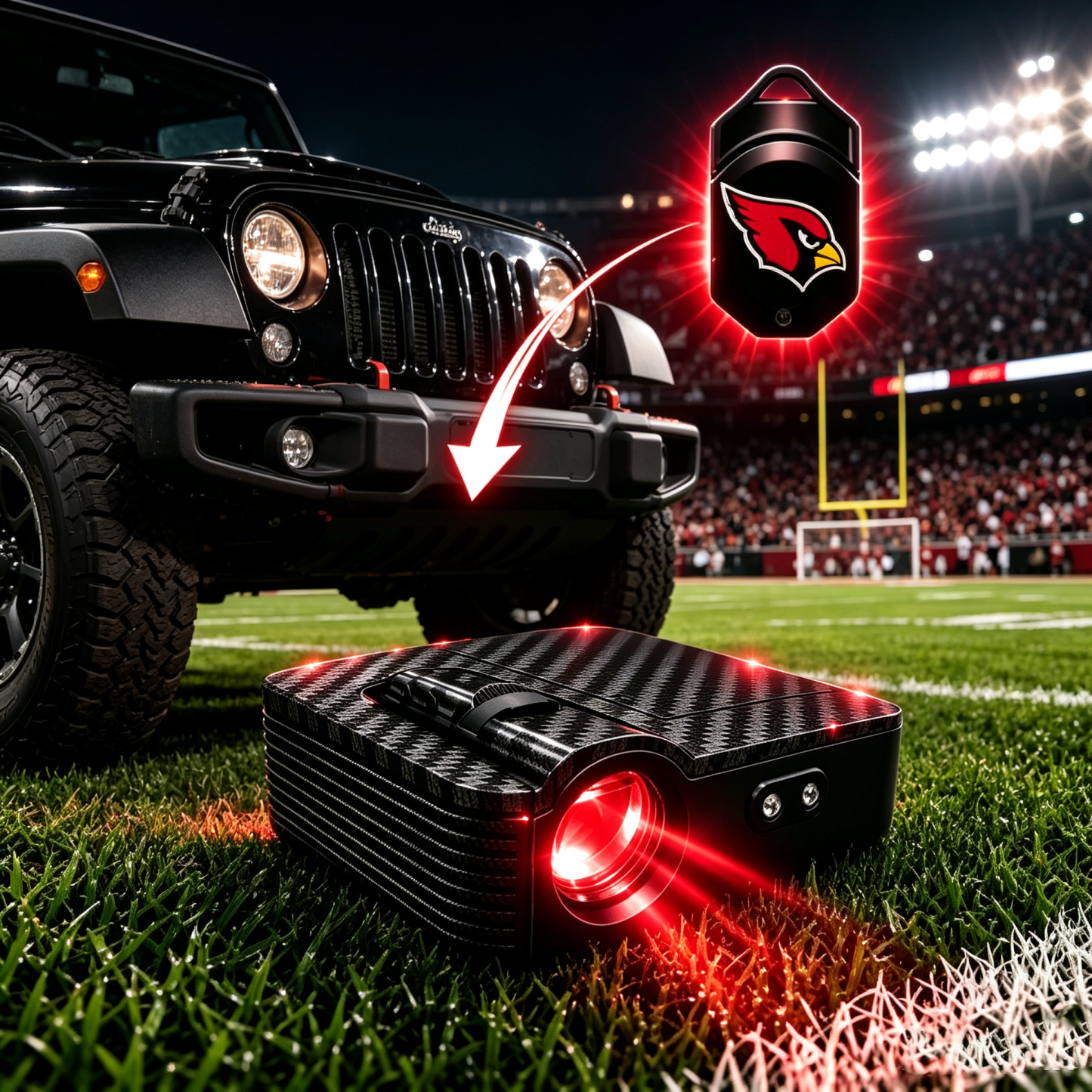 Football Team Car Door Projector Lights | Custom Logo LED Welcome Gift - 